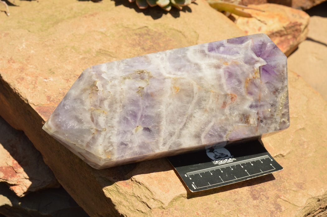 Polished Large Chevron Amethyst Point  x 1 From Madagascar - TopRock