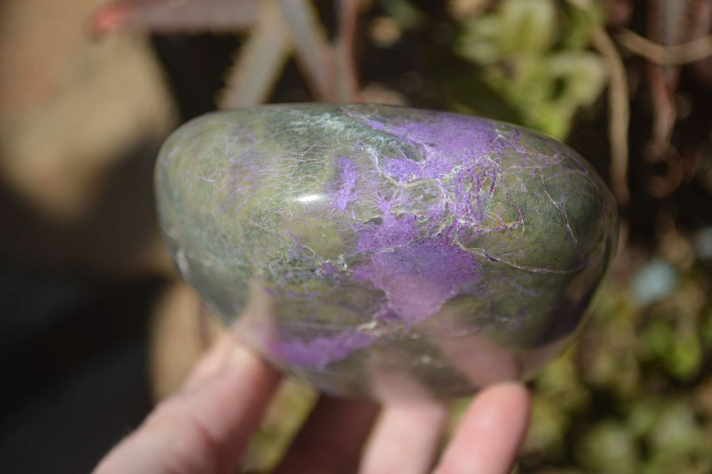 Polished Stichtite & Serpentine Standing Free Form x 1 From Barberton, South Africa - Toprock Gemstones and Minerals 