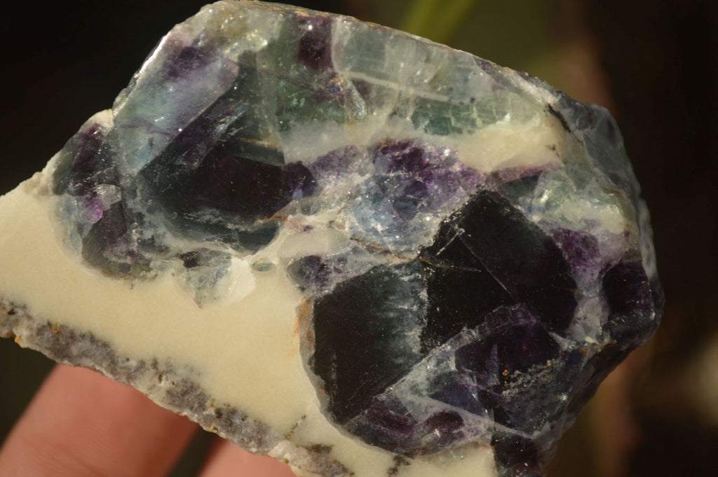 Polished  One Side Polished Watermelon Fluorite Pieces  x 10 From Uis, Namibia - Toprock Gemstones and Minerals 