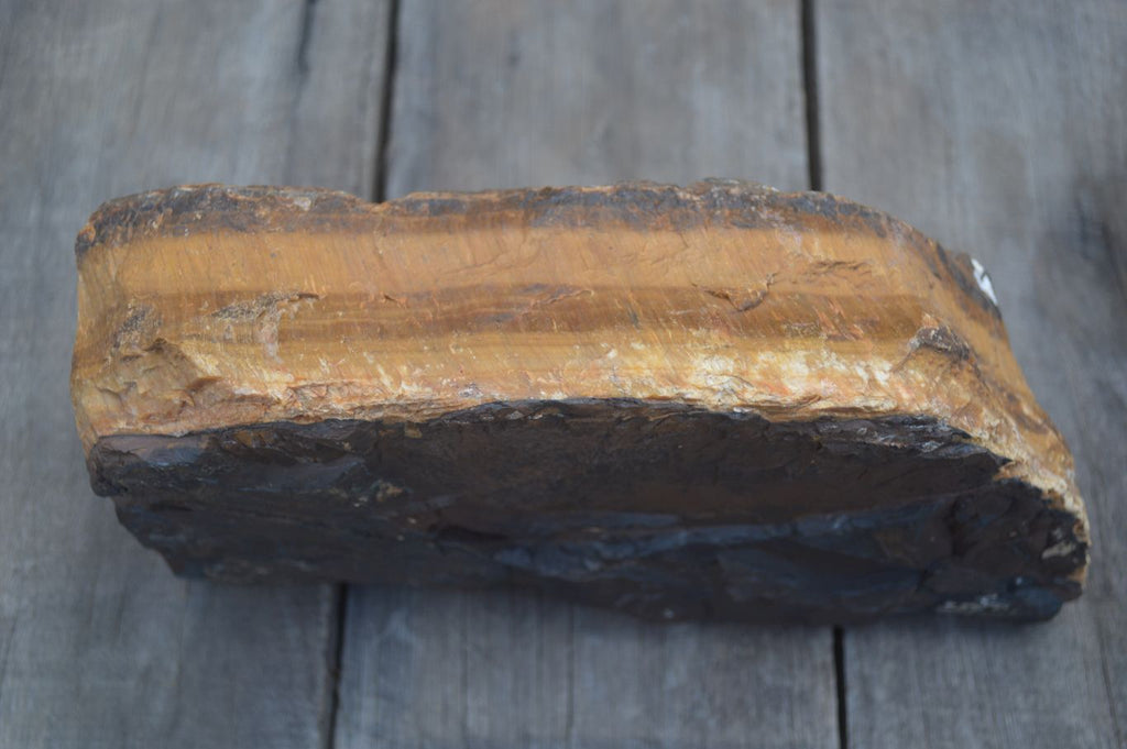Natural Sliced Tigers Eye Specimen x 1 From Prieska, South Africa - Toprock Gemstones and Minerals 