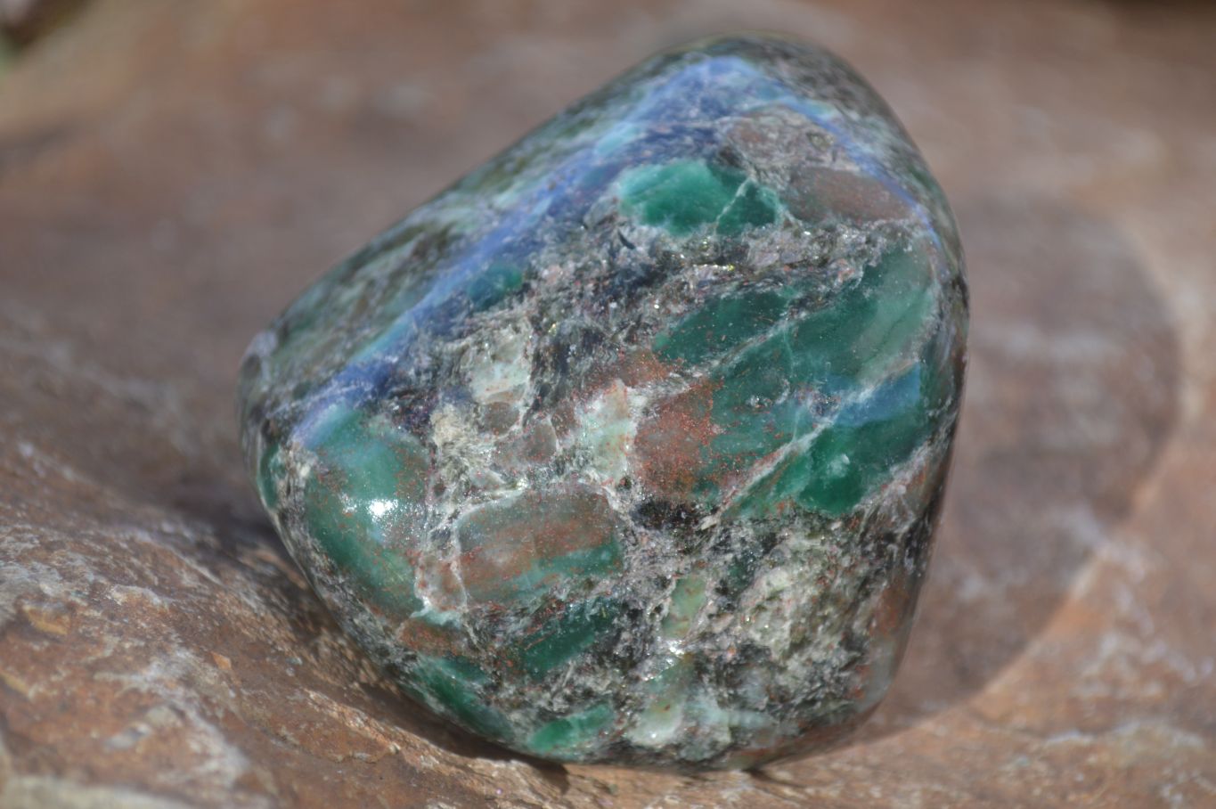 Polished Emerald Mica In Matrix Free Forms x 2 From Mutoko, Zimbabwe - Toprock Gemstones and Minerals 