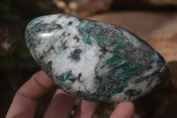 Polished Emerald Mica In Matrix Free Forms x 2 From Mutoko, Zimbabwe - Toprock Gemstones and Minerals 
