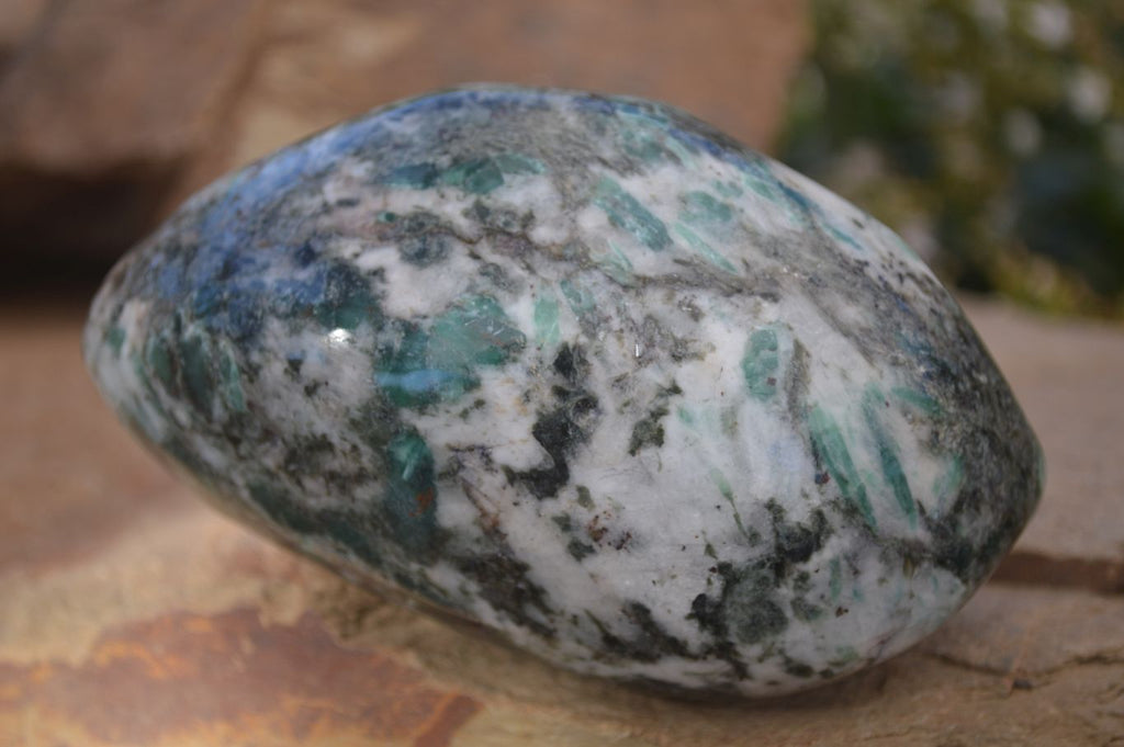 Polished Emerald Mica In Matrix Free Forms x 2 From Mutoko, Zimbabwe - Toprock Gemstones and Minerals 