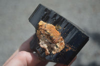 Natural Schorl Black Tourmaline Specimens  x 2 From Erongo Mountains, Namibia - TopRock