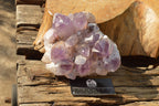 Natural Jacaranda Amethyst Quartz Clusters  x 2 From Mambwe, Zambia - TopRock