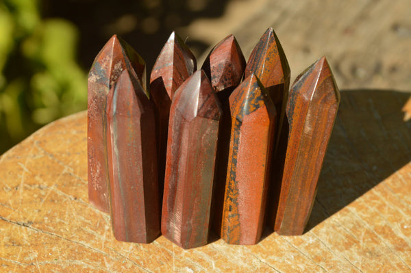 Polished Small Banded Tiger Ironstone Jewellery Points  x 20 From Southern Africa - TopRock