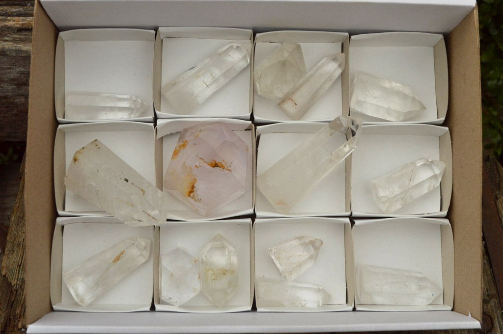 Polished Lovely Mixed Selection Of Quartz Crystals  x 15 From Madagascar - TopRock