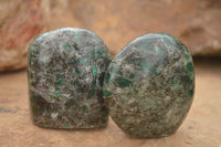 Polished Emerald In Matrix Standing Free Forms x 4 From Sandawana, Zimbabwe - TopRock