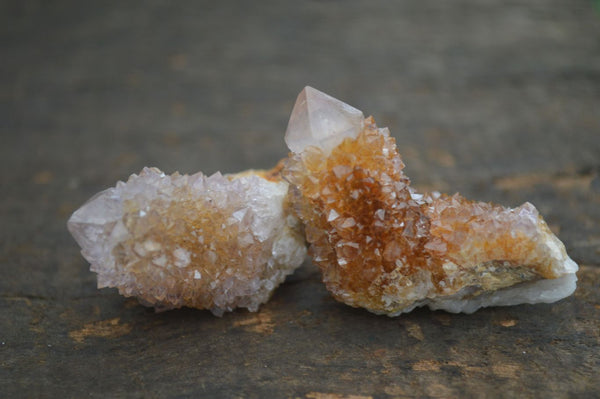 Natural Spirit Amethyst / Ametrine Quartz Crystals x 35 From Boekenhouthoek, South Africa