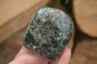 Polished Emerald In Matrix Standing Free Forms x 4 From Sandawana, Zimbabwe - TopRock