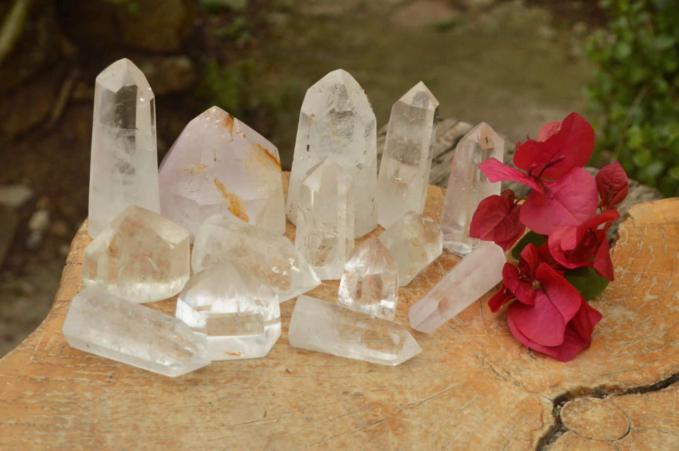 Polished Lovely Mixed Selection Of Quartz Crystals  x 15 From Madagascar - TopRock