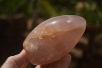 Polished Pink Rose Quartz Standing Free Forms x 2 From Ambatondrazaka, Madagascar - TopRock