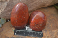 Polished Red Flame Jasper Standing Free Forms  x 6 From Madagascar - Toprock Gemstones and Minerals 