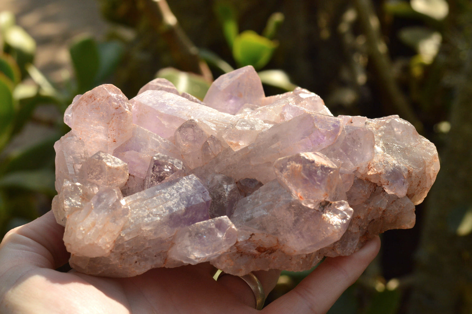 Natural Jacaranda Amethyst Quartz Clusters  x 2 From Mambwe, Zambia - TopRock