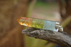 Polished Packaged Hand Crafted Mid Chakra Resin Pendant with Stone Chips - sold per piece - From Bulwer, South Africa - TopRock