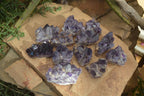 Natural Dark Amethyst Crystal Clusters x 12 From Zambia - Toprock Gemstones and Minerals 