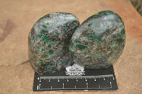 Polished Emerald In Matrix Standing Free Forms x 4 From Sandawana, Zimbabwe - TopRock