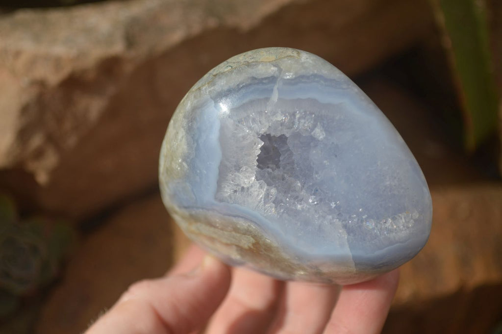 Polished Blue Lace Agate Free Forms  x 3 From Nsanje, Malawi - Toprock Gemstones and Minerals 