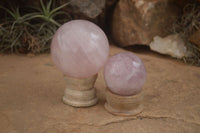 Polished Gemmy Pink Rose Quartz Spheres  x 6 From Ambatondrazaka, Madagascar - TopRock