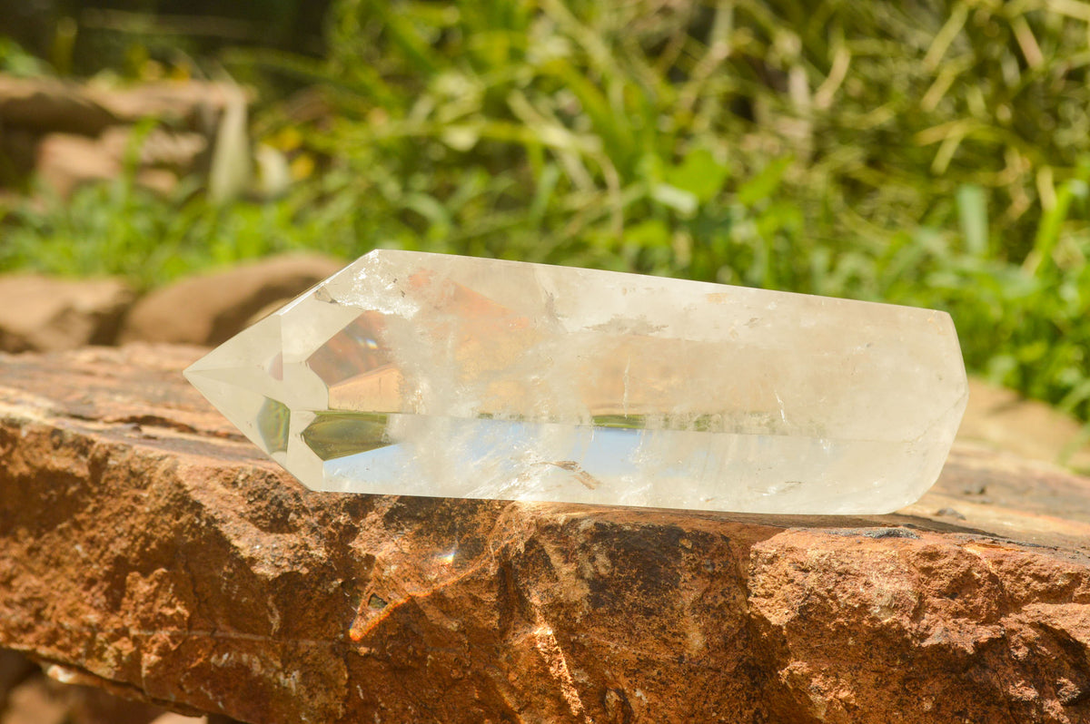 Polished Beautiful Bright Clear Quartz Points  x 2 From Madagascar - TopRock