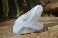 Polished Blue Lace Agate Free Forms  x 3 From Nsanje, Malawi - Toprock Gemstones and Minerals 