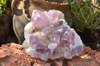 Natural Jacaranda Amethyst Quartz Clusters  x 2 From Mambwe, Zambia - TopRock