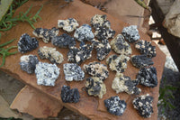 Natural Schorl Black Tourmaline Specimens x 35 From Erongo, Namibia - Toprock Gemstones and Minerals 