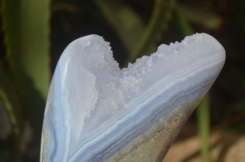 Polished Blue Lace Agate Free Forms  x 3 From Nsanje, Malawi - Toprock Gemstones and Minerals 