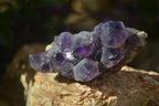 Natural Dark Amethyst Crystal Clusters x 12 From Zambia - Toprock Gemstones and Minerals 