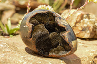 Polished Septerye Sauvage "Dragons Egg" Standing Free Forms  x 2 From Mahajanga, Madagascar - TopRock