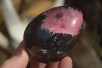 Polished Rhodonite Gemstone Eggs x 6 From Madagascar - Toprock Gemstones and Minerals 