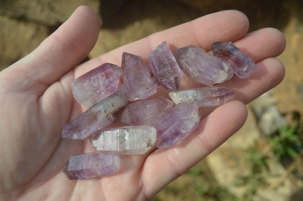 Natural Mini Amethyst Crystals  x 70 From Chiredzi, Zimbabwe - Toprock Gemstones and Minerals 