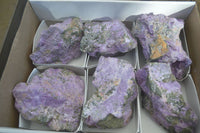 Natural Rough Stichtite Cobbed Specimens x 6 From Barberton, South Africa - Toprock Gemstones and Minerals 
