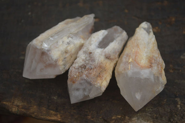 Natural Single Pineapple Quartz Crystals  x 35 From Antsirabe, Madagascar