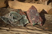 Natural Drusy Coated Ball Malachite On Dolomite Specimens  x 2 From Likasi, Congo - Toprock Gemstones and Minerals 