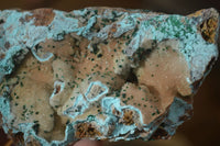 Natural Drusy Coated Chrysocolla Dolomite With Malachite Specimens x 4 From Likasi, Congo - Toprock Gemstones and Minerals 