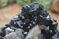 Natural Schorl Black Tourmaline Specimens x 2 From Erongo Mountains, Namibia - TopRock