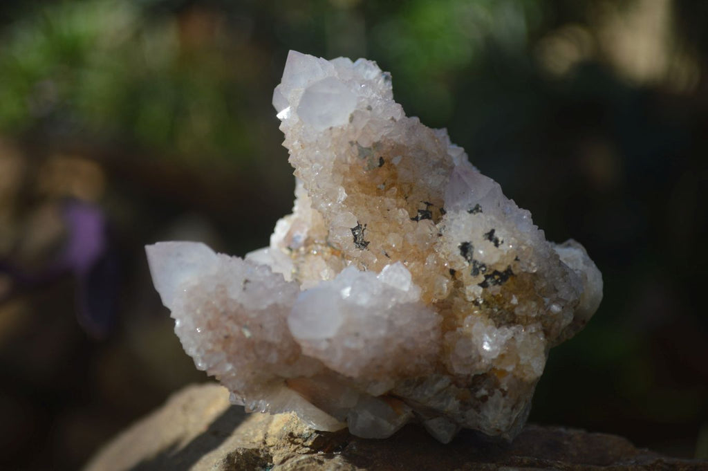 Natural Spirit Amethyst Quartz Clusters x 3 From Boekenhouthoek, South Africa - Toprock Gemstones and Minerals 