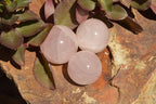 Polished Gemmy Pink Rose Quartz Spheres  x 6 From Ambatondrazaka, Madagascar - TopRock