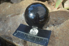 Polished Schorl Black Tourmaline Spheres x 3 From Madagascar - Toprock Gemstones and Minerals 
