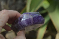 Polished Deep Purple Chevron Amethyst Points x 6 From Zambia - Toprock Gemstones and Minerals 