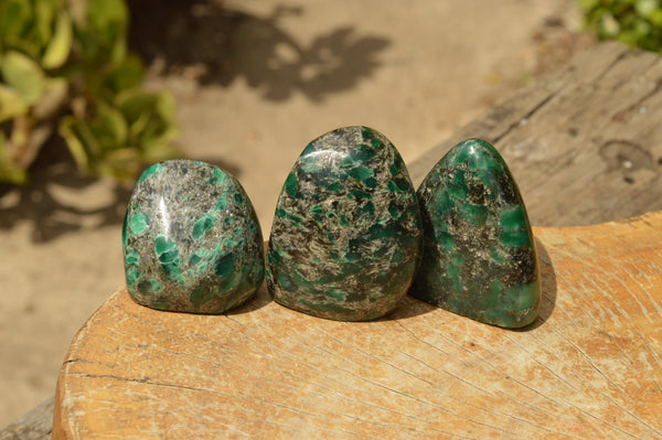 Polished Green Emerald In Mica & Quartz Schist x 6 From Sandawana, Zimbabwe - TopRock