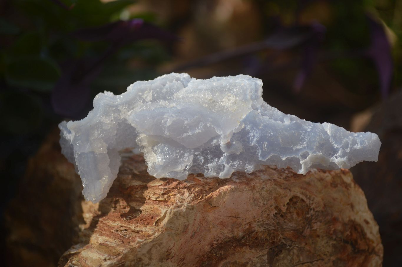 Natural Etched Blue Chalcedony Specimens x 12 From Nsanje, Malawi - Toprock Gemstones and Minerals 