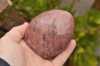 Polished Pink Rhodonite Standing Free Forms  x 6 From Madagascar - TopRock