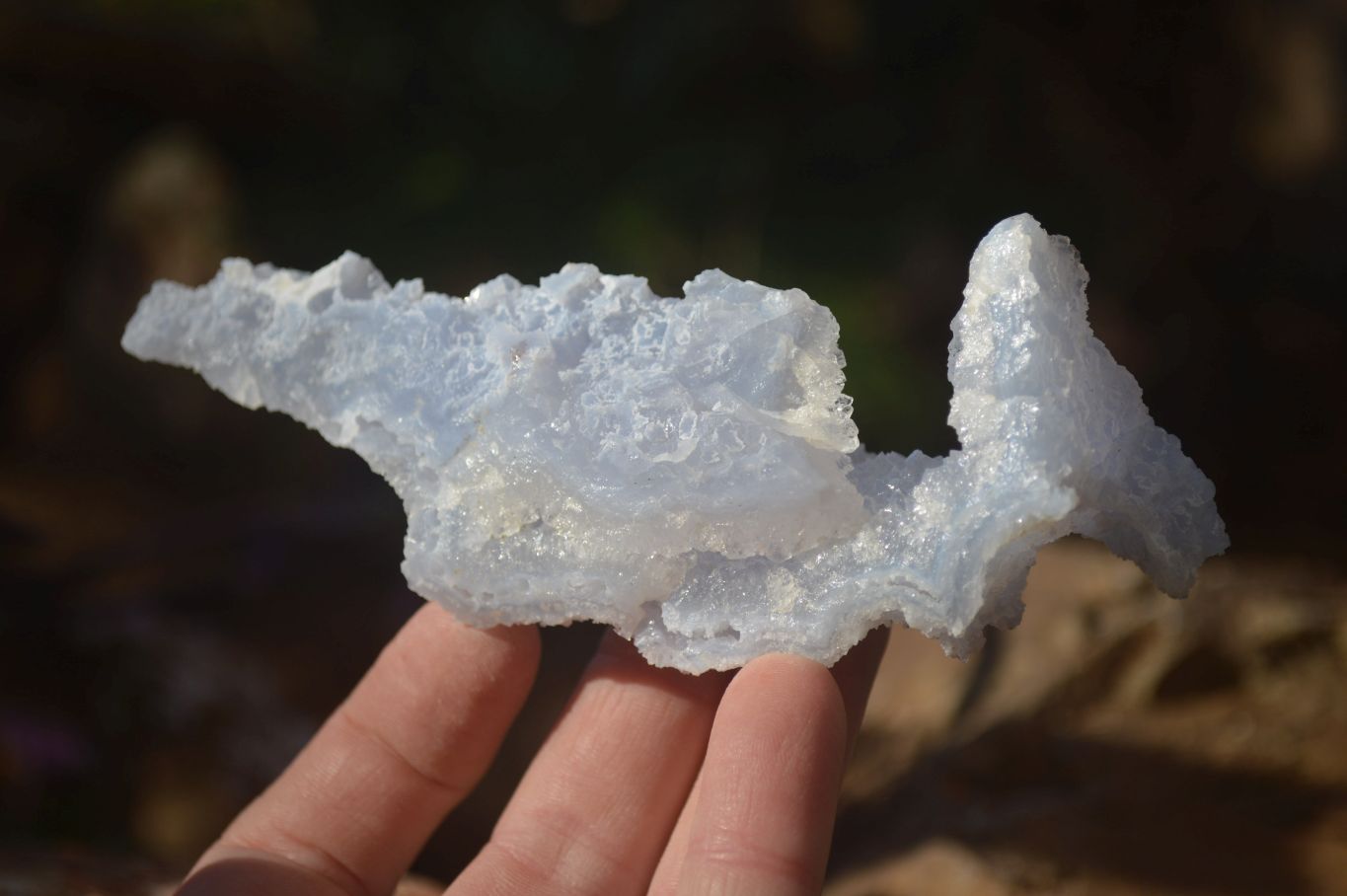 Natural Etched Blue Chalcedony Specimens x 12 From Nsanje, Malawi - Toprock Gemstones and Minerals 