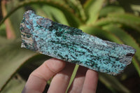 Natural Drusy Coated Chrysocolla Dolomite With Malachite Specimens x 4 From Likasi, Congo - Toprock Gemstones and Minerals 