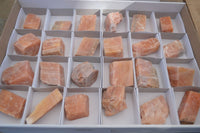 Natural New Sunset Orange Calcite Specimens  x 24 From Spitzkop, Namibia - Toprock Gemstones and Minerals 