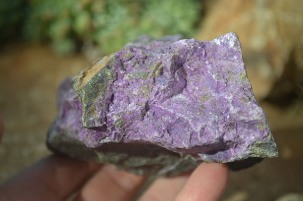Natural Rough Stichtite Cobbed Specimens x 6 From Barberton, South Africa - Toprock Gemstones and Minerals 