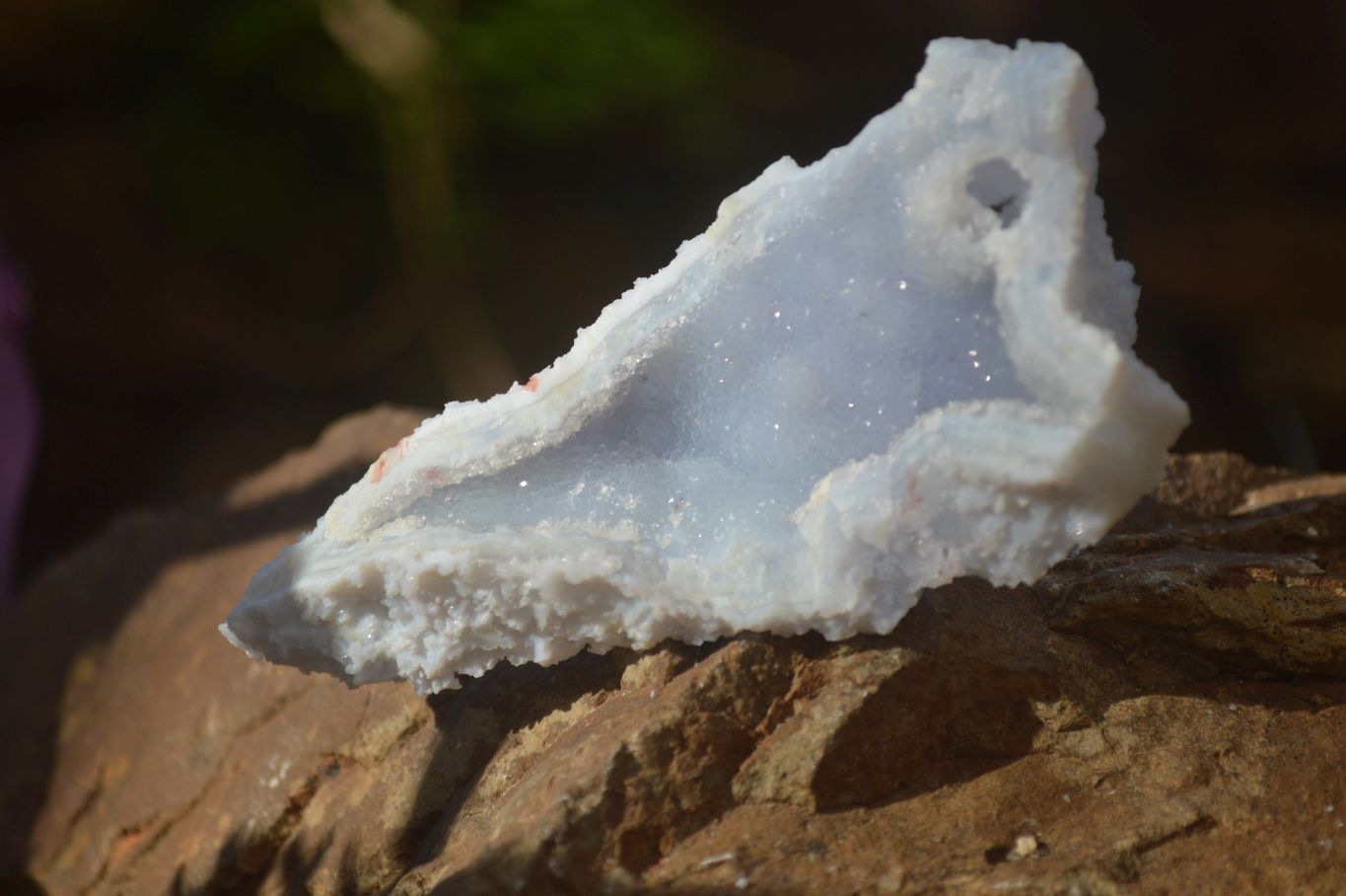 Natural Etched Blue Chalcedony Specimens x 12 From Nsanje, Malawi - Toprock Gemstones and Minerals 
