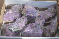 Natural Rough Stichtite & Serpentine Specimens x 6 From Barberton, South Africa - Toprock Gemstones and Minerals 